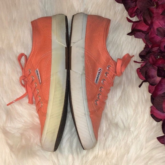 SUPERGA Coral Canvas Tie Sneakers - Picture 6 of 6